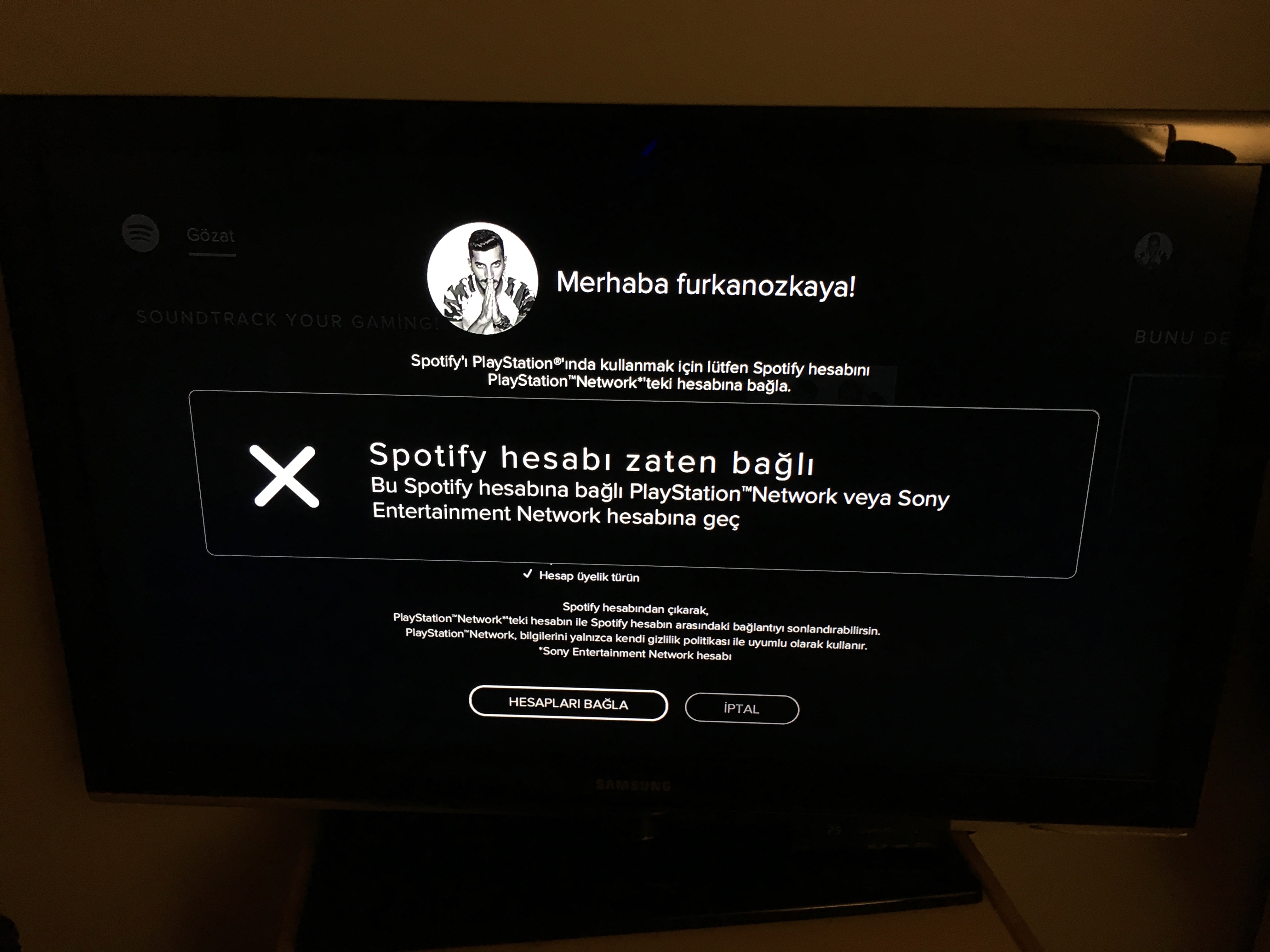 cant login to spotify browser