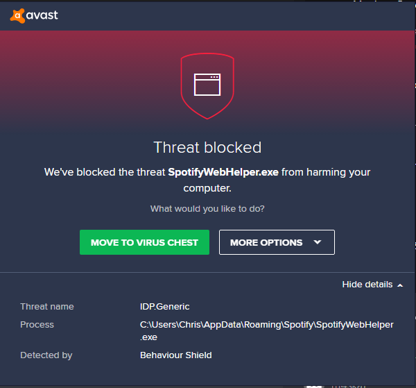 exclude a program from avast